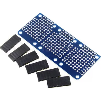 Elektronická stavebnice LaskaKit_cz WeMos D1 mini triple base shield