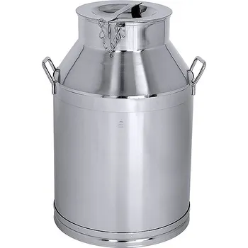 Hotové jídlo Nádoba na mléko z nerezové oceli s víkem 50 l | CONTACTO, 3010/050