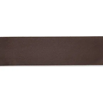 PRYM Saténová stuha, 3 m x 38 mm, tmavě hnědá