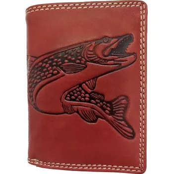 Peněženka Kožená peněženka výška ŠTIKA RED TILLBERG