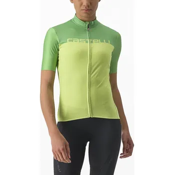 cyklistický dres Castelli Velocissima W Jersey M žlutá/zelená - 10 % pro přihlášené BFEXTRA10