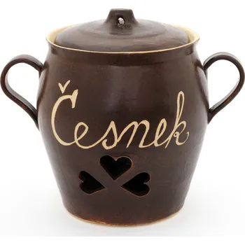 Hrnec hrnec na česnek 6L - kameninový česnekáč (ruční výroba)