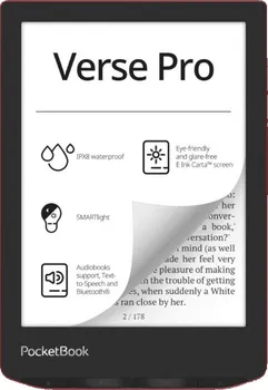 Čtečka elektronické knihy PocketBook Verse Pro 634 červená