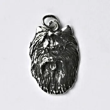 Přívěsek Stříbrný přívěsek pes Jorkšírský teriér - P201 (Stříbrný přívěsek jorkšírský teriér)