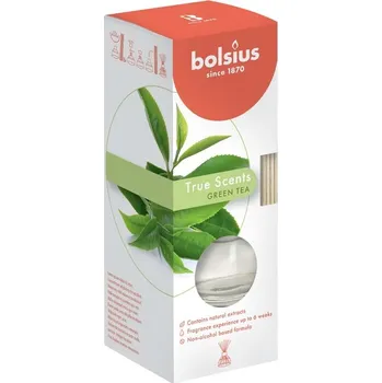Aroma lampa Bolsius Aromatic 2.0 Diffuser Green Tea 45ml + vonná stébla
