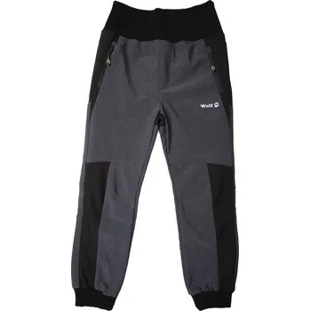 Chlapecké kalhoty Dětské softshellové kalhoty Wolf s fleecem B2399 vel. 98,122 šedé