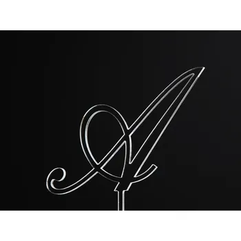 Jedlá dekorace na dort Písmeno na dort - A - čiré