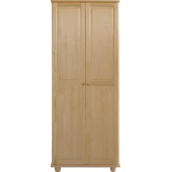 Komoda Skříň z masivu Šumava 66 s tyčí a policemi Šířka: 80 cm, Barevné provedení: Ořech