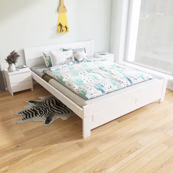 Postel PCZ Postel z masivu Ela 140 x 200 cm - barva Bílá