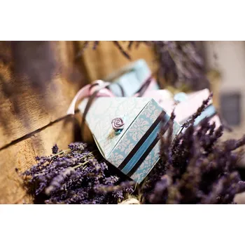 Krabička na výslužku Krabičky na výslužky - modré vintage