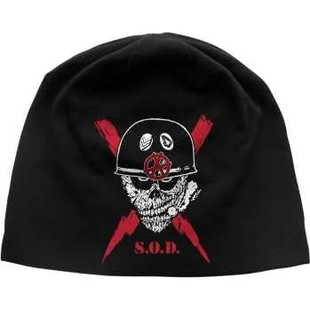 Čepice Merch Stormtroopers Of Death: Stormtroopers Of Death Unisex Beanie Hat: Scrawled Lightning Jd Print