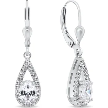 Náušnice Brilio Silver Působivé stříbrné náušnice s čirými zirkony EA310W + 2 měsíce na vrácení zboží