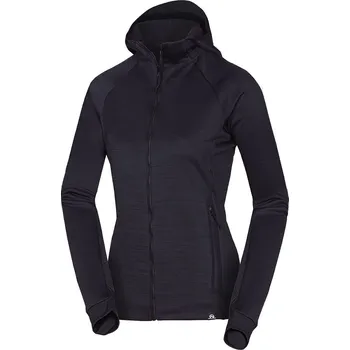 Dámská mikina Northfinder Dámská fleecová mikina s kapucí PAULINE, tmavě šedá, S