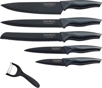 Kuchyňský nůž Royalty Line RL-CB5 + škrabka 5 ks