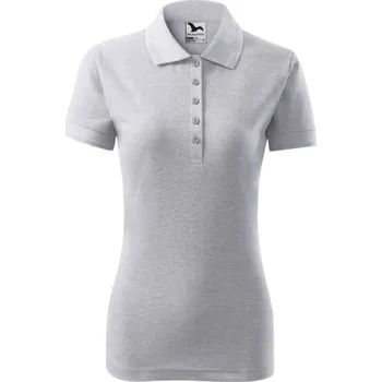 MALFINI Polokošile Pique Polo 210, krátký rukáv, dámská MAL-2100316 XL Melír šedá světlá