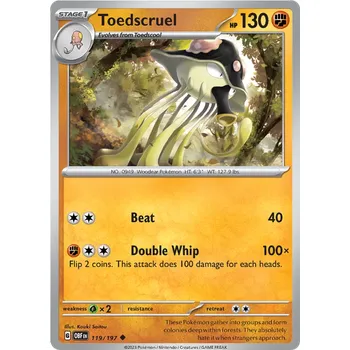 Sběratelská karetní hra Pokémon TCG Toedscruel 119/197
