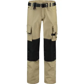montérky TRICORP Kalhoty Cordura Canvas Work Pants T61, do pasu, unisex MAL-T61T950 50 Khaki
