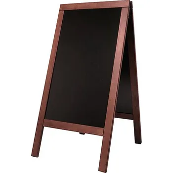 výuková tabulka Tabule ve dřevěném rámu 710x1340 mm, mahagón | CONTACTO, 7695/122