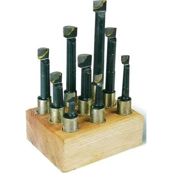 Sada nářadí PROMA 25220133 Nože pro vyvrtávací hlavu, stopka pr. 12 mm. Sada 9-dílů (VH-50)