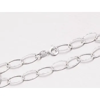 Řetízek Dámský řetízek stříbro 925 gravírováním ODT013-080R-Rh délka 42 cm