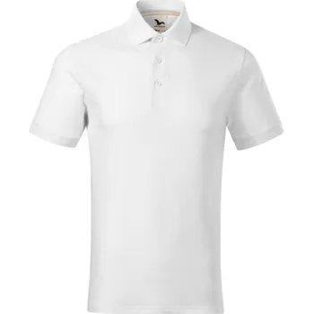 MALFINI Polokošile Prime (GOTS), krátký rukáv, pánská MAL-2340015 L Bílá