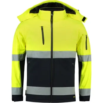pracovní bunda TRICORP Bunda Bi-color EN ISO 20471 Softshell T52, reflexní, unisex MAL-T529714 M Žlutá svítivě