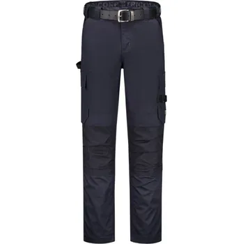 montérky TRICORP Kalhoty Work Pants Twill Cordura T63, do pasu, unisex MAL-T63T245 45 Modrá námořní