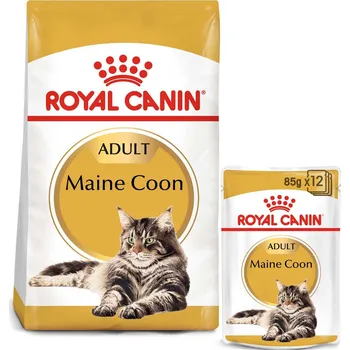 Krmivo pro kočku ROYAL CANIN ADULT Maine Coon 2 kg + kapsičky v omáčce 12× 85 g