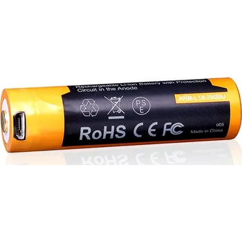 Příslušenství pro cyklistiku Dobíjecí baterie Fenix 18650 2600 mAh (Li-Ion) FE18650LI26USB