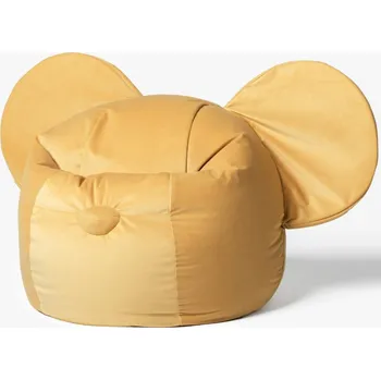 Sedací pytel Sedací vak The Brooklyn Kids EARS VELVET BR-9701 žlutý