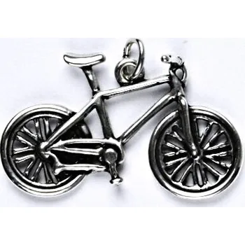 Přívěsek Stříbrný přívěsek kolo - P232 (Stříbrný bycikl přívěsek)