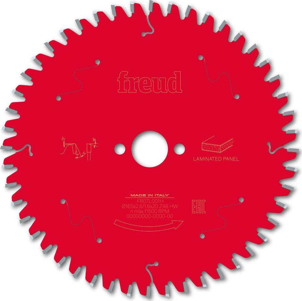 FREUD Pilový kotouč 165x2,6/1,6x20 48WZ extra NEG FR07L001H