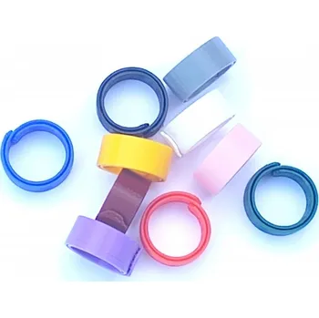 Chov hospodářského zvířete Kroužky páskové spirálové Ø12/13mm žlutá