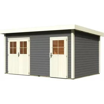 Zahradní domek Dřevěný domek KARIBU MATTRUP (83141) terragrau LG3601