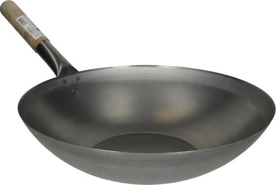 HS Pánev WOK ocelová 33 cm ploché dno
