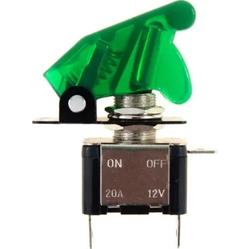 Vypínač TopGun, zelený, 20 A, Carmotion
