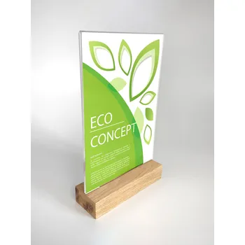 Dřevěný menu stojánek na leták WT/DLN - Formát DL