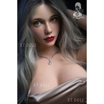 Silikonová panna XTdoll 158cm 5ft2 F-cup Mercat / Realistická panna TPE tělo + silikonová hlava