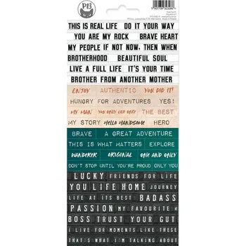 samolepka DP Craft Papírové samolepky 10,5 CM X 23 CM - P13 - FREE SPIRIT 01