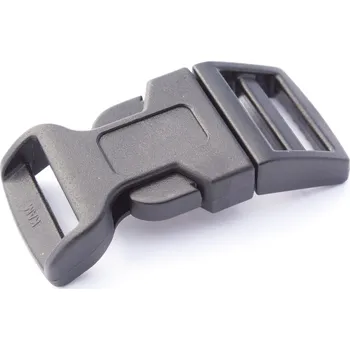 Spona trojzubec 20 mm černá prohnutá