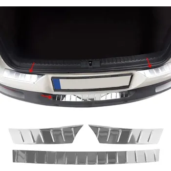 Zadní světlomet Nerez kryt zadní nakládací hrany VW Tiguan I 2006-15