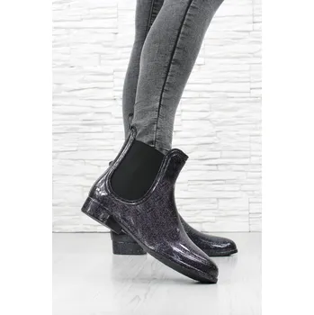 Dámské holínky Třpytivé chelsea dámské holínky A06-1B Velikost: 36