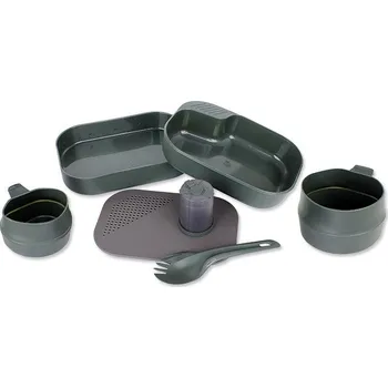 Kempingové nádobí Nádobí jídelní WILDO® Camp-A-Box sada 7 dílů oliv