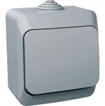Schneider Electric WDE000610 Cedar Plus IP44 - Spínač jednopólový řazení 1, šedý