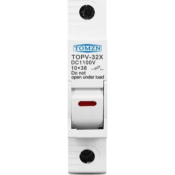 odpínač Pojistkový odpínač TOMZN DC 1P 1000V pro 10×38mm
