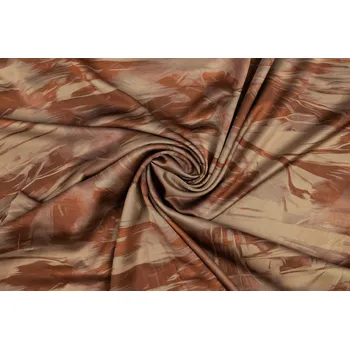 Umělé hedvábí / Silky hnědá barva na bronzové