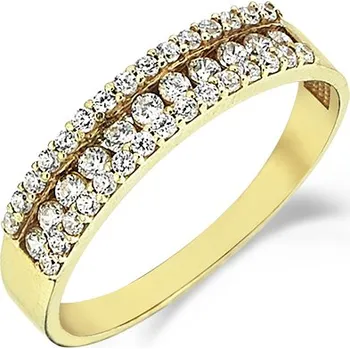 Prsten Lillian Vassago Zlatý prsten se zirkony LLV98-GR047Y Velikost prstenu: 54