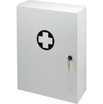 Lékárnička HAPPY END Lékárnička na zeď uzamykatelná kovová VÝROBA maxi - ZM 1258B