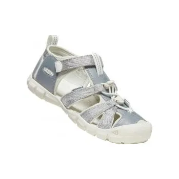 Dětská treková obuv KEEN SEACAMP II CNX JR silver/star white US 4 / EU 36,0 / UK 3 / 22,5 cm; Šedá sandály + DÁREK DLE VÝBĚRU!