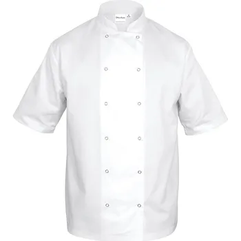 Gastro oděv Kuchařská blůza s krátkým rukávem unisex XL, bílá | NINO CUCINO, CHEF